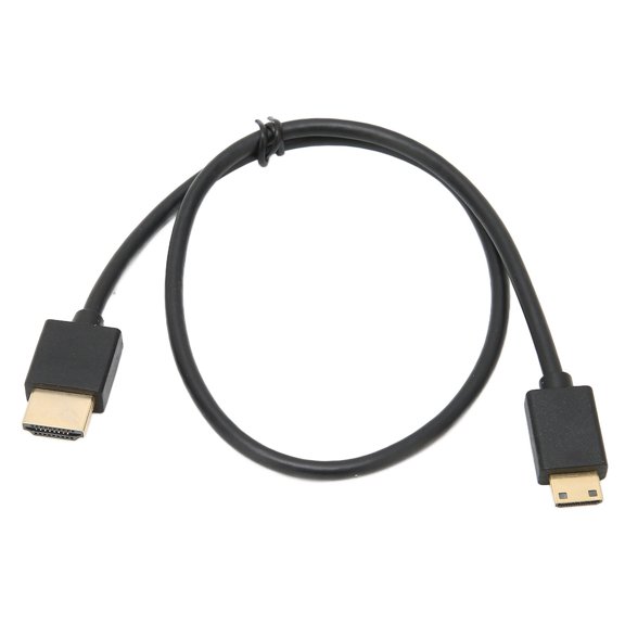 Xirurus Mini HD Cable 4K 60Hz Multidevice Display Adapter Cord 19.68 inches / 50 cm High Definition Multimedia Interface Connector for Projector TV Home Theater Gaming Consoles Black