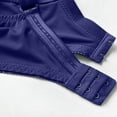 thumbnail image 5 of Bras for Women Adjustable Straps Women's Push up Lace Bra, Underwire V-Neck Full Cover Bras Plus Size Support Unpadded Everyday Balconette Purple 42/95E, 5 of 7