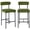 Green, variant on ONEVOG 26" Counter Height Bar Stools Set of 2, Modern Upholstered Linen Counter Chairs with Backrest, Beige