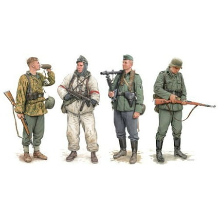 35 German Infantry Weapons Dragon Models German Elite Infantry Russia 1941-43 Model Building Kit (4 Figures Set), Scale 1/35 ()