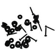 thumbnail image 1 of 10pc Guitarra Eléctrica Acústica Bajo Ukelele Bloqueo Correa Cola Botón de Clavo Tornillo - Negro Hugo Strap Lock, 1 of 7