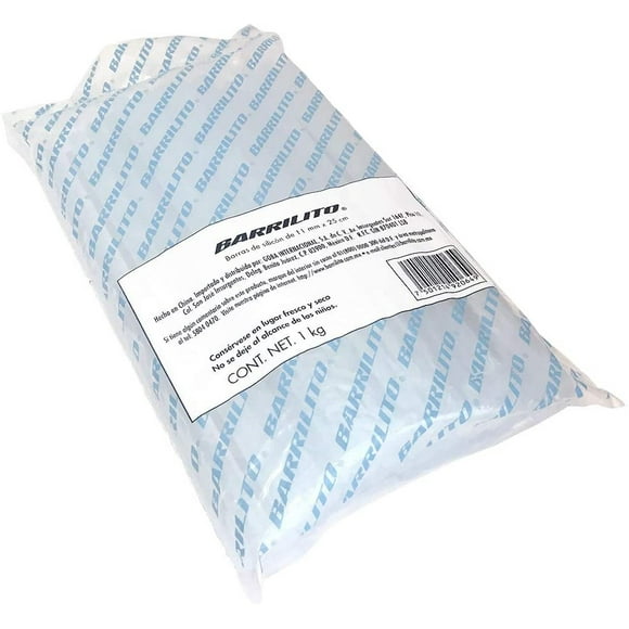 Paquete de 1 kg de silicon Barrilito 7 mm x 25 cm mod BS7T Ron del Barrilito bs7t
