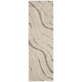 thumbnail image 3 of SAFAVIEH Florida Tabitha Geometric Waves Shag Runner Rug, Cream/Light Blue, 2'3" x 7', 3 of 8