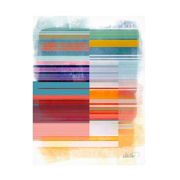 Canvas Wall Art - Ishita Banerjee 'Ephemeral Linear' Wall Art for Living Room, Bedroom, or Office Décor by Trademark Fine Art - 14 x 19 Inches