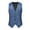 Blue, variant on Stamzod Suit Vest for Men Solid Color Sleeveless Button Up Work Waistcoat Mens Vests Dress Outerwear Black XL