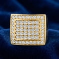 thumbnail image 5 of Pompeii 3Ct Diamond Men's Pave Anniversary Wedding Ring in 10k Yellow Gold (H,I1-I2), 5 of 6