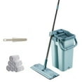 thumbnail image 1 of Swivel Mop Head for Efficient Cleaning, Flagship Model with Dirty Water Separation, Free Scraper for Wiping Water, Compact for Easy Storage, Microfiber Water Absorption for Wet Dry Floors, 1 of 4