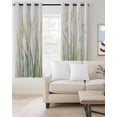 thumbnail image 2 of Vintage Green Leaf Blackout Curtains for Bedroom/Living Room, Thermal Insulated Kitchen Curtains, Spring Country Retro Botanical Grommet Darkening Window Treatment Drapes 27.5"x39"x2, 2 of 8