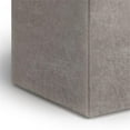 thumbnail image 5 of Simpli Home Rockwood 17 inch Wide Contemporary Square Cube Storage Ottoman with Tray in Distressed Grey Taupe Vegan Faux Leather, Assembled, 5 of 12