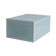 thumbnail image 2 of jesticaly Stackable Storage Shoe Box Clear Closet Stackable Storage Shelf Plastic Shoe Organizer Womens Mens Shoes Container light green, 2 of 6