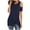 Navy, variant on gakvbuo Plus Size Summer Tops For Women 2023 Trendy Women's Casual Loose Solid Color Crewneck Short Sleeve T-Shirt Off Shoulder Tops