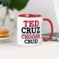 thumbnail image 3 of CafePress - Choose Cruz! Mug - 11 oz Ceramic Mug - Novelty Coffee Tea Cup, 3 of 4