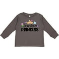 thumbnail image 3 of Inktastic Grandpa's Princess Crown and Flowers Girls Long Sleeve Toddler T-Shirt, 3 of 5