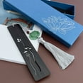 thumbnail image 7 of Wrapables Sandalwood Bookmark with Pendant Tassel for Book Lovers and Readers, Water Lily, 7 of 7
