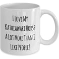 thumbnail image 2 of I Love My Kathiawari Horse A Lot More Than I Like People! 11oz Coffee Mug, 2 of 2