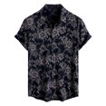 thumbnail image 2 of Mens Shirts Hawaiian Vintage Breathable Printed Short Sleeve Button Down Shirts Casual FashionBeach Shirt, 2 of 5