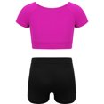 thumbnail image 1 of iEFiEL Kids Girls Stretchy Tankini Outfit Tank Top with Bottoms Set for Ballet Dance Gym Workout, 1 of 7