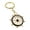 Gold-color-Black, variant on Long Lasting Shines Marine Keychain Featuring Anchors Detail Crafted From Kiriste In Marine Blue White Hues