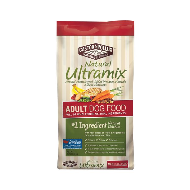 Castor and Pollux Ultra mix Dog Food 15 lb.