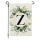 thumbnail image 1 of Xihbxyly Bandera de Jardín de Lino, Inicial de Apellido Personalizada, Estampado de Planta Verde, Pancarta Decorativa de Doble Cara, Decoración para Patio, Porche o Balcón, 30 X 45 Cm, 1 of 2