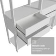 thumbnail image 5 of Madesa Garage Storage Cabinet 6-Drawer Tool Organizer with Open Shelves 82" - White, 5 of 8