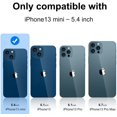thumbnail image 2 of IBAOLE Clear Case for iPhone 13 Mini 5.4 Inch with Screen Protector[2 Pack] + Camera Lens Protector[2 Pack], Soft Protective Case for Women Girls Cute Shockproof Cover(Clear)Clear-, 2 of 7