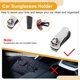thumbnail image 5 of Clip para gafas de sol de coche Unique Bargains, clip de almacenamiento protector para gafas de sol universal para parasol, plástico blanco 6.5x3cm 1 Pcs, 5 of 7