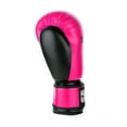 thumbnail image 3 of Fighter Synthetic Leather PU basic Boxing Gloves, Neon Pink/Black 1376APUFP, 3 of 4