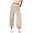 Beige, variant on Multi-Pocket Slacks MIUOWANP Women's Solid Color Fashionable And Comfortable High Waisted Workwear Pants With 8 Pockets For Casual Wear Army Green XXL