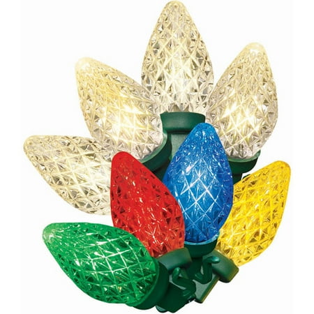Holiday Time 50-Count LED C7 Christmas Lights, Multi-Color