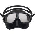 thumbnail image 2 of Máscara de buceo panorámica de 4 lentes, máscara de buceo con esnórquel de vidrio templado con, 2 of 3