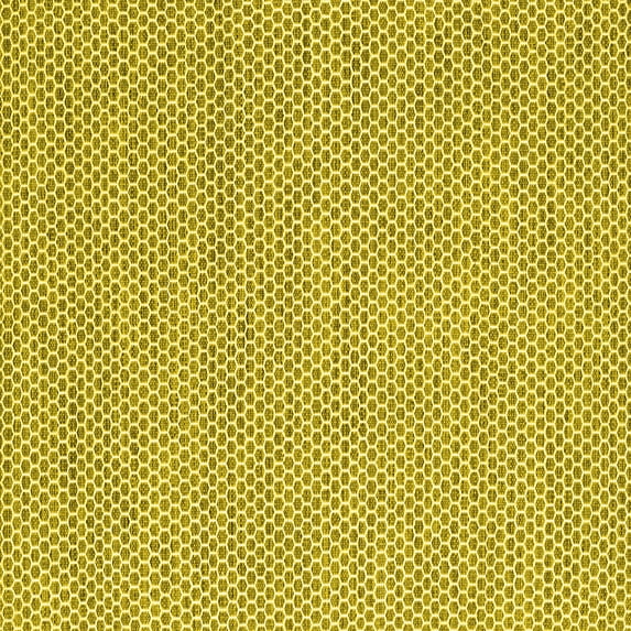 Ahgly Company Machine Washable Indoor Square Abstract Yellow Contemporary Area Rugs, 5' Square