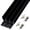 Black, variant on Sliding Door Track Set for Cabinets, Three Track Sliding Doors for Wardrobes, Closets, Room Dividers, Sliding Doors with Wooden Panels, with Wheels