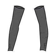 Oneill Skins Mens Sun Sleeves Large Regular (L) Graphite