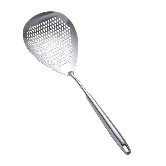 Stainless Large Leaky Spoon – Multi Purpose Kitchen Long Handle & Practical High Capacity Cookware Set Frying Pan,Saucepan,Stock Pot,Nonstick Pan,Stainless Steel Pot,Ceramic Pan,Induction Compatible