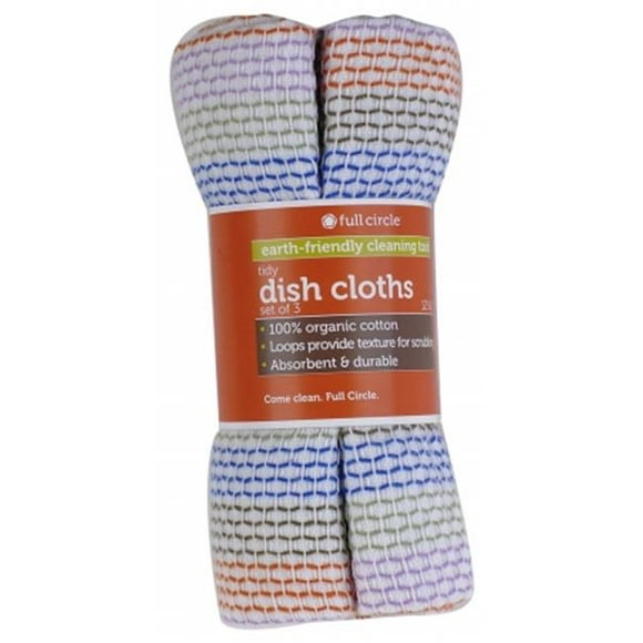 Full Circle Home Llc FC10206 Tidy Dish Cloths 3 Count