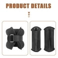 thumbnail image 2 of HONMEET 1 Pair of Adjustable Ankle Weights for Running Black Polyester Strength Training, 2 of 7