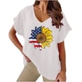 thumbnail image 1 of Birdeem T-Shirts à Col en V pour Femmes Mode Confortable Blouses Féminines Hauts, 1 of 6