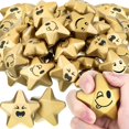 thumbnail image 1 of Espuma Stress Balls Deekin Star de 4 cm de diámetro, 36 unidades, color dorado, 1 of 7