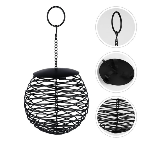 Raindrops Ball Bird Feeder for Garden Balcony Outdoor Yard Hanging Metal Bird Feeding Tool