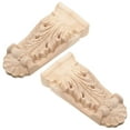 thumbnail image 4 of LOLIPPYY 2-Pack Decorative Wood Corbels for Wall and Ceiling, Wooden Corner Moulding Trim for Home and Room Decoration, 4 of 7