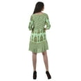 thumbnail image 5 of Moomaya Printed 3/4 Sleeve Georgette V-Neck Plus Size Clothing For Women Dress, 5 of 6