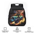thumbnail image 6 of KUIFORTI American Flag Tractor Toddler Backpack for Boys Kids School Bag with Organizer Pockets Durable Adjustable Straps for Preschool Kindergarten Back to School Supplies, 6 of 7