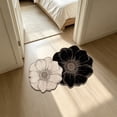 thumbnail image 4 of Floral Diatomaceous Earth Bath Mat, Quick Dry Bathroom Rug, 16 x 24 Inch French Floral Floor Mat for Shower Sink Vanity and Entryway, Absorbent Layered Surface with Scalloped Outline, 4 of 8