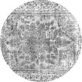 thumbnail image 1 of Ahgly Company Indoor Round Abstract Gray Contemporary Area Rugs, 5' Round, 1 of 1