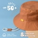 thumbnail image 2 of Gorro de bebé Hatiis para niños pequeños, algodón y lino, color naranja oscuro, 2 of 9