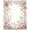 Pink Blue Cream, Pattern 14, variant on ODIKA 8'x10' Washable Area Rug Pink Boho Scallop Border Whimsical Scattered Polka Dot Motifs for Living Room, Under Sectional, Family , Durable, Non-Slip