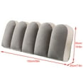 thumbnail image 2 of Eurhowing Plush Headboard Pillow, 59"×19.6"×7.8" Wedge Pillow Bed Gap Filler with Removable Cover, Cotton Filling Body Positioner Backrest Reading Pillow for Adult, Gray, 2 of 12