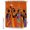 orange, variant on Shower Curtains for Bathroom, Black Brown Girls Boho Waterproof Fabric Shower Curtain, Grey Vintage Ethnic Abstract Art Decorative Bathroom Curtain for Bathtub, 72"x72", No Hooks Included