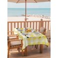 thumbnail image 2 of Outdoor Tablecloth with Umbrella Hole for Patio/Picnic/Party/Camping, Lemon Gnomes Waterproof Table Cloth Rectangle Table Cover Washable, Summer Botanical Fruit Yellow Buffalo Plaid (60"x 120"), 2 of 8